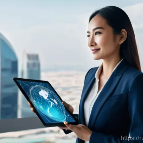 국제비즈니스 자격증 고득점 합격 사례 - **Prompt 1: The Visionary Global Leader**
    A highly detailed, realistic photograph of a confident...