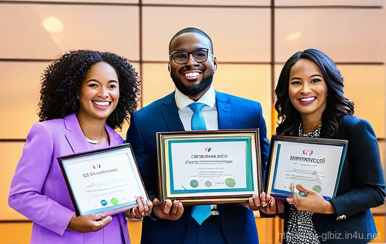 국제비즈니스 자격증 고득점 합격 사례 - **Prompt 2: Focused Preparation for International Excellence**
    A close-up, well-lit photograph c...