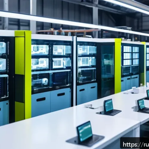 Home 26 국제비즈니스 시장 동향 이해하기 - A modern manufacturing facility in Southeast Asia featuring diverse engineers and technicians wearin...